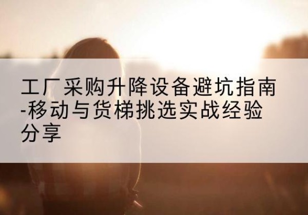 武侯移动式升降机怎么选-工厂采购升降设备避坑指南-移动与货梯挑选实战经验分享